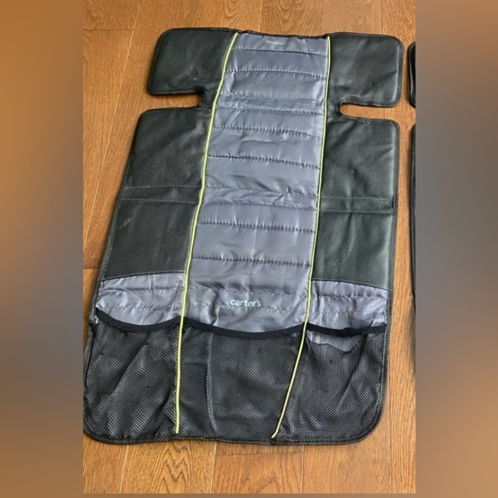 Carters car seat protector with pockets